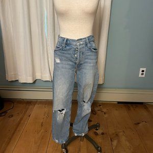 MOTHER The Tomcat ripped cropped jeans